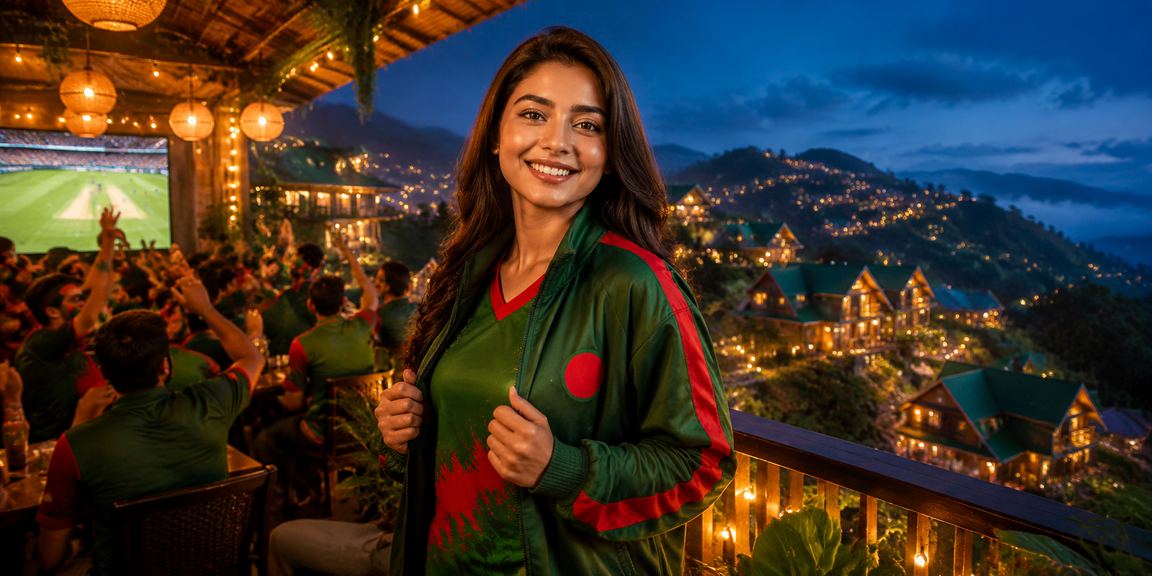 বান্দরবান ক্রিকেট এবং নাইট মার্কেটের দৃশ্য